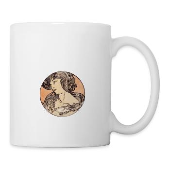 Alphonse Maria Mucha Stained Glass #1 - Mug - white - Right