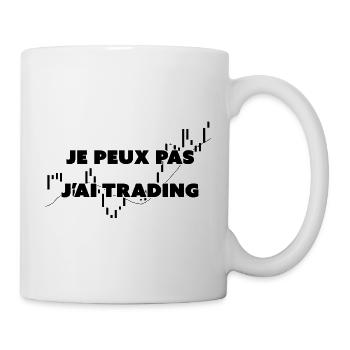 Je peux pas j'ai Trading - Mug blanc - blanc - Droite