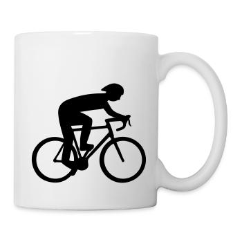 Cycliste - Mug blanc - blanc - Droite