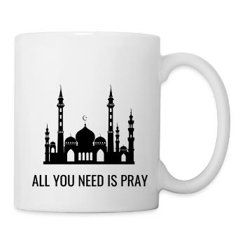T shirt All you need is pray islam - Mug blanc - blanc - Droite