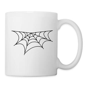 Spinnennetz - Tasse - Weiß - Rechts