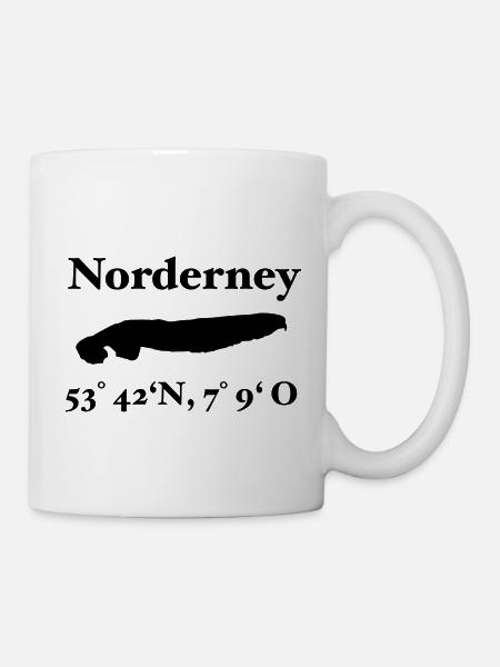 Norderney Insel Design North Sea - Mug - white