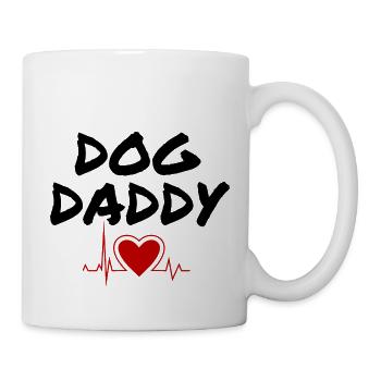 Chien Papa Chien Papa Amoureux des animaux Chien Chien Cadeau - Mug blanc - blanc - Droite