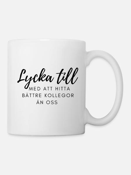 Rolig present till kollega - Mugg - vit