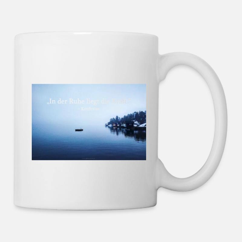C’est dans le calme que réside la force. - Mug blanc - blanc