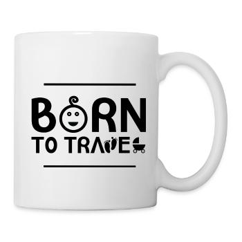Born To Travel - Tasse - Weiß - Rechts