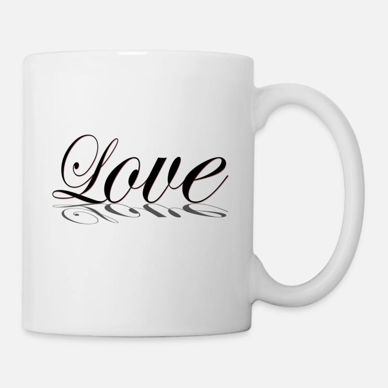 love love with shadow - Mug - white