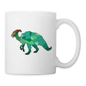 Parasaurolophus Geometric Dinosaur - Mug - white - Right