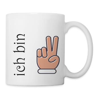 Ich bin 2 Zwei - Tasse - Weiß - Rechts