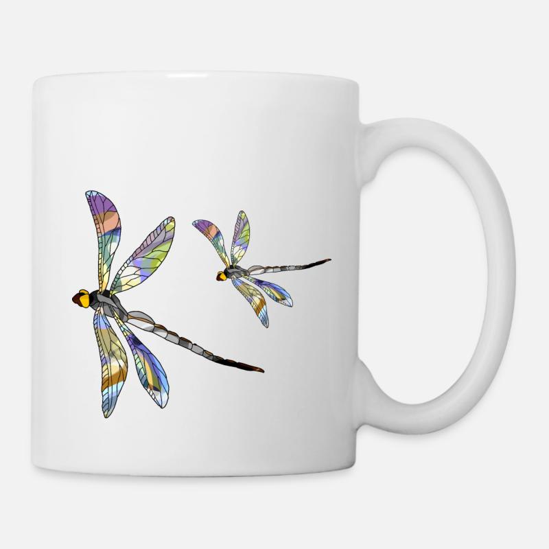 Libellen - Tasse - Weiß