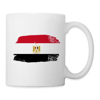 Flagge Ägyptens - Tasse - Weiß - Rechts