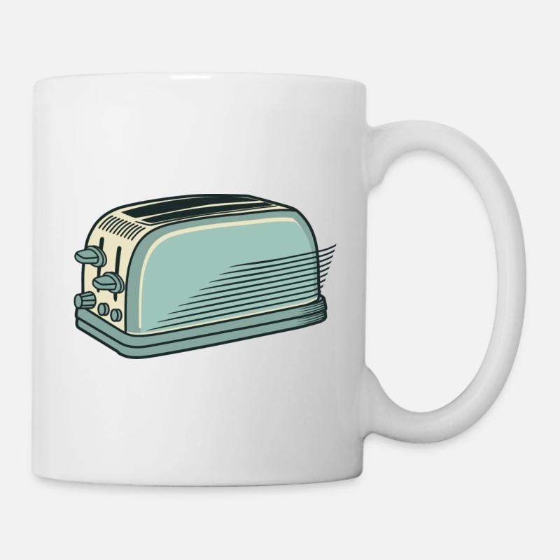 Toaster - Tasse - Weiß