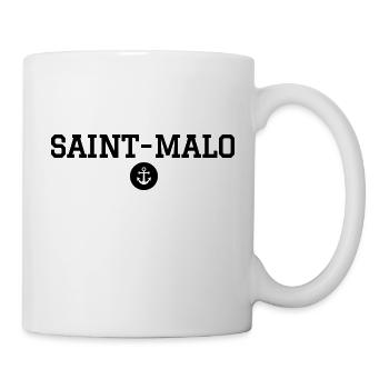 SAINT-MALO - Marine anchor medallion - Mug - white - Right