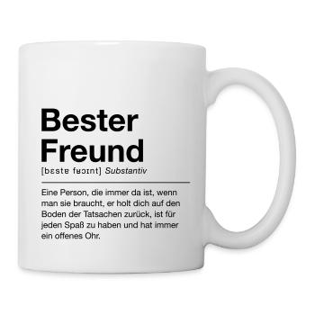 Bester Freund - Tasse - Weiß - Rechts