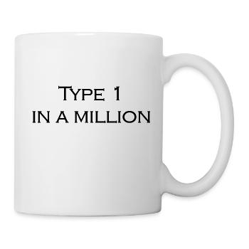 Typ 1 in einer Million - Tasse - Weiß - Rechts