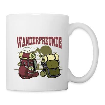 Wandern mit Freunden - Tasse - Weiß - Rechts