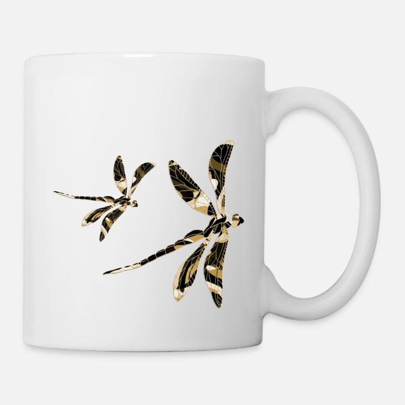 Libellen - Tasse - Weiß
