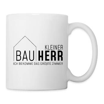 Kleiner Bauherr - Ich bekomme das größte Zimmer - Tasse - Weiß - Rechts