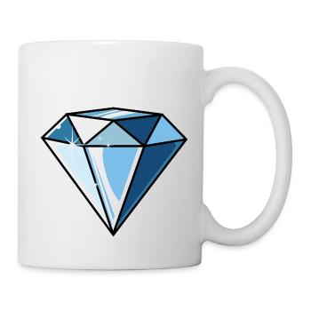 Diamant - Tasse - Weiß - Rechts