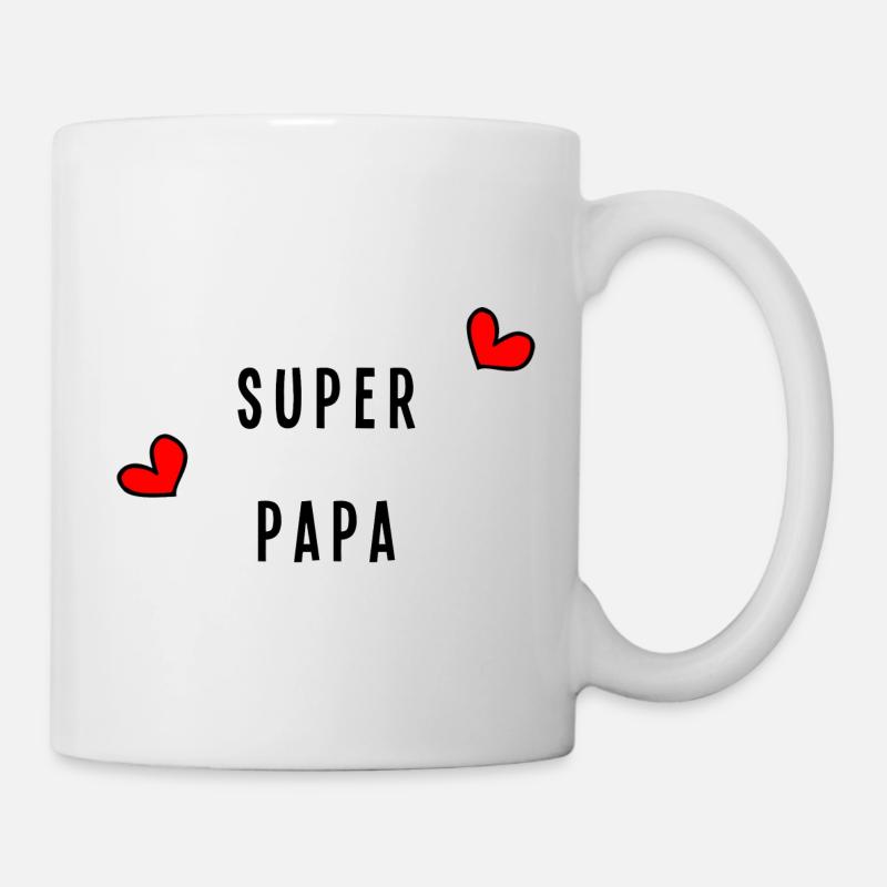 SUPER PAPA. PAPA - Mug blanc - blanc