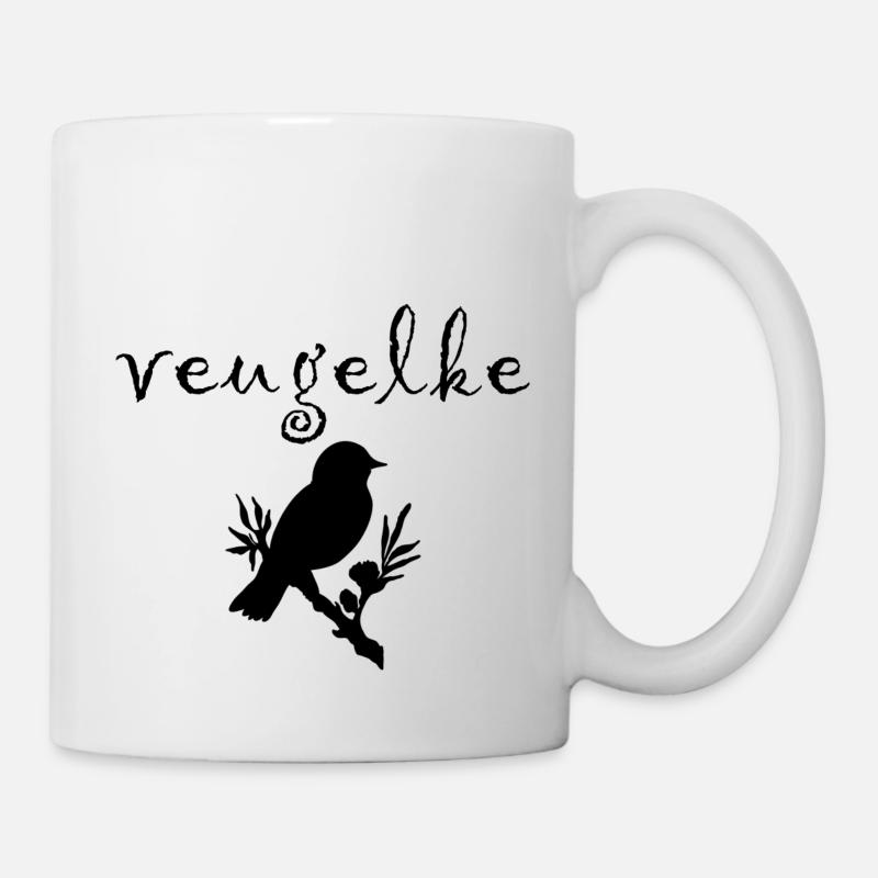 veugelke Brabant, Vogel in Brabant - Tasse - Weiß