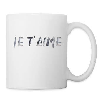 I love you saying Valentine's Day French - Mug - white - Right
