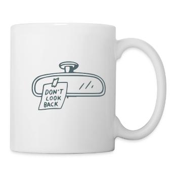 Rebellisches Autospiegel Note Design - Tasse - Weiß - Rechts