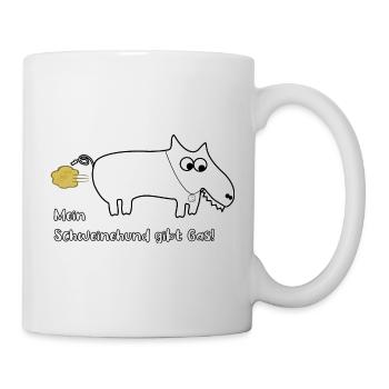 Mein Schweinehund gibt Gas! - Tasse - Weiß - Rechts