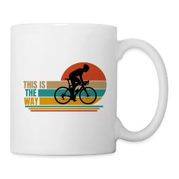 Radfahren. dies auf die Art und Weise - Tasse - Weiß - Rechts
