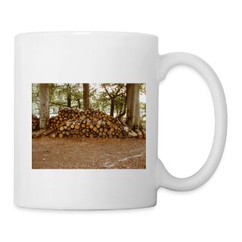 Holz im Wald - Tasse - Weiß - Rechts