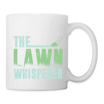Funny Lawn Mowing The Lawn Whisperer - Mug - white - Right