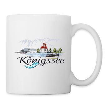 Königssee Halbinsel Hirschau St. Bartholomä - Tasse - Weiß - Rechts