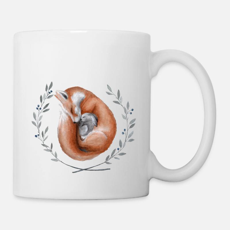 Fox and hare - Mug - white