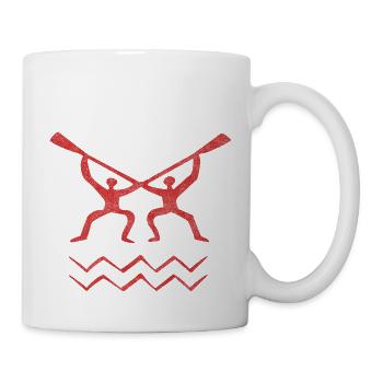 Paddeln - Tasse - Weiß - Rechts