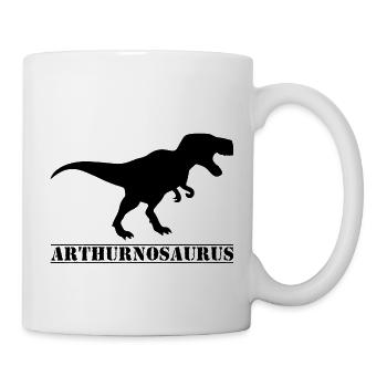 Arthur Dinosaurier - Tasse - Weiß - Rechts