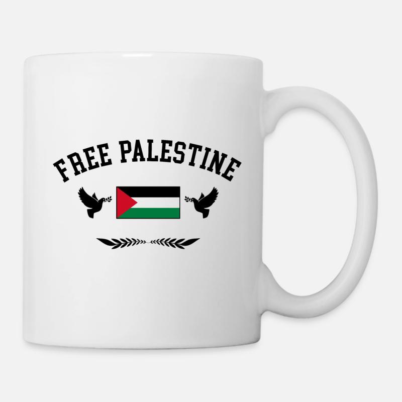 Free Palestine Liberté Palestine Palestine Libre - Mug blanc - blanc