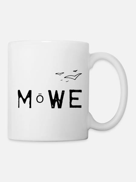 möwe - Tasse - Weiß