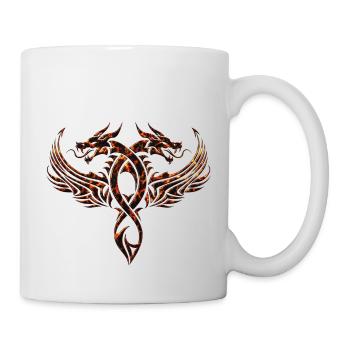 Drachen Fantasy Drachen Geist Reptilien Bestien - Tasse - Weiß - Rechts