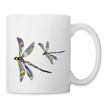 Libellule - Mug blanc - blanc - Droite