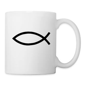 Poisson chrétiens symbole signe du zodiaque espérance amour - Mug blanc - blanc - Droite