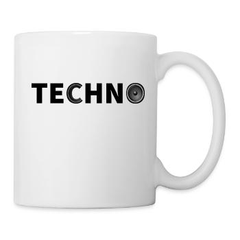 Basse techno - Mug blanc - blanc - Droite