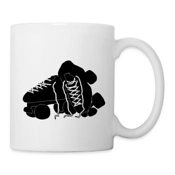 Rollschuhe - Tasse - Weiß - Rechts