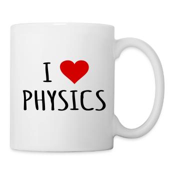 I Love Physique Physique Professeur de physique Idée de cadeau - Mug blanc - blanc - Droite