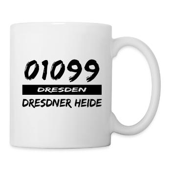 01099 Dresden Dresdner Heide tshirt - Tasse - Weiß - Rechts