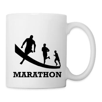 Running Jogging Marathon - Mug - white - Right
