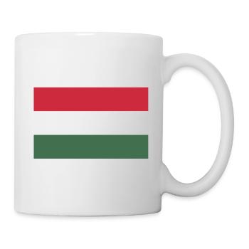 Drapeau de la Hongrie - Mug blanc - blanc - Droite