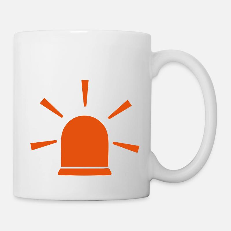 Blaulicht - Tasse - Weiß