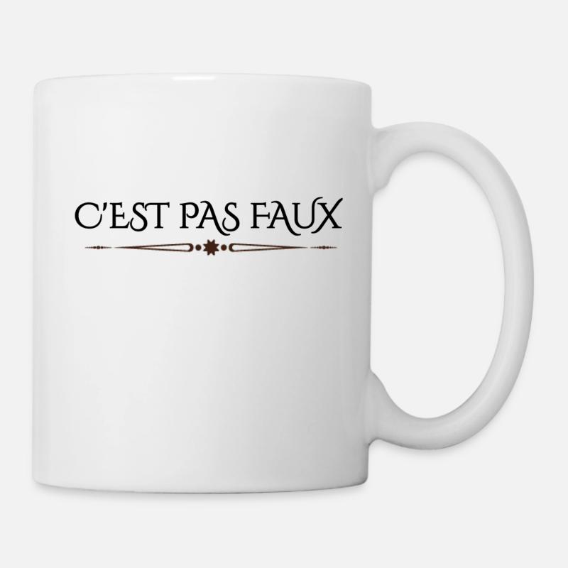 C'est pas faux Perceval - Mug blanc - blanc