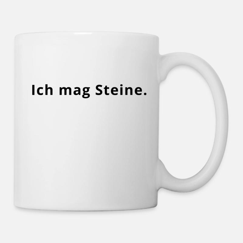 Steine - Tasse - Weiß