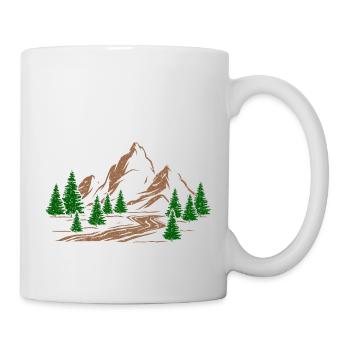Ich kenn' da ne' Abkürzung - Wandern - Tasse - Weiß - Rechts